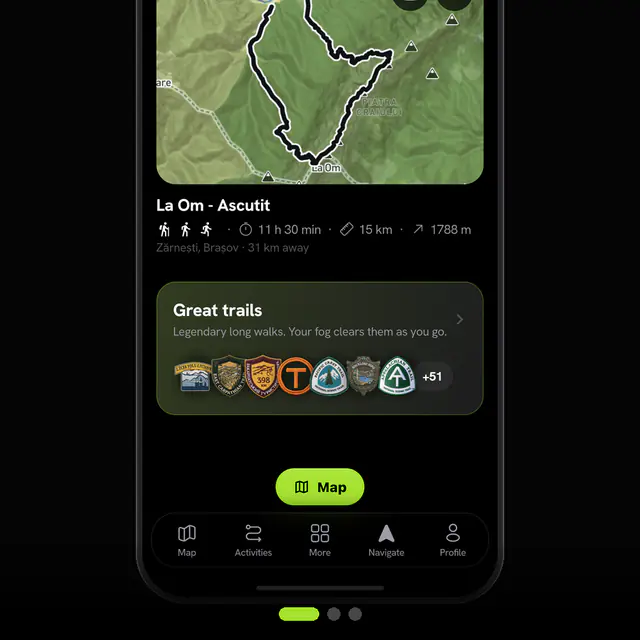 58 of the world's great trails are now in the app, from the Pacific Crest and the Continental Divide to the Bibbulmun Track and the Nakasendo.